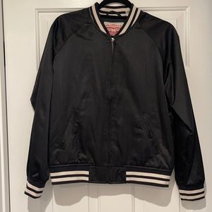 Levi Strausse Size Small Black Bomber Jacket